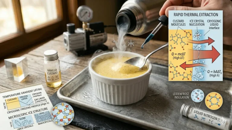 Cryogenic Cooking – The Physics of Rapid Thermal Extraction