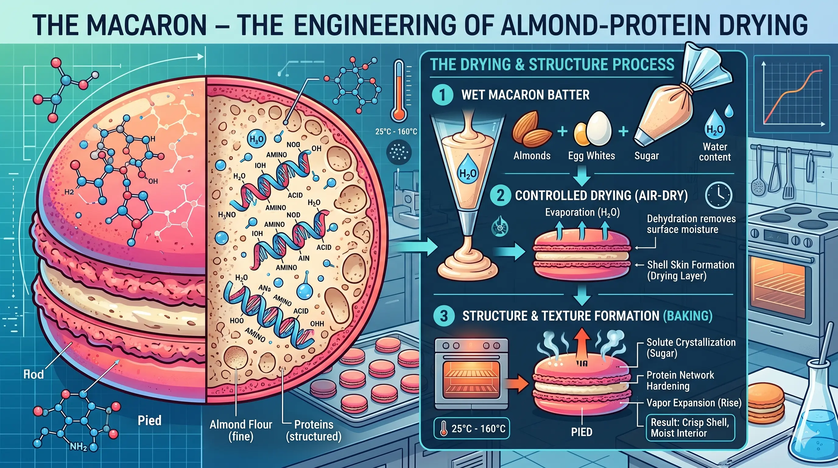 The Macaron – The Engineering of Almond-Protein Drying