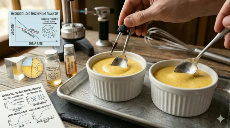 Hydrocolloid Thickening – The Physics of Shear-Thinning and Gel Strength