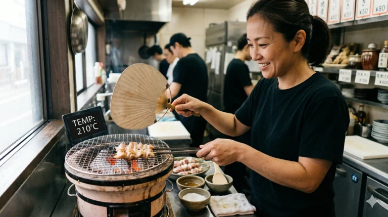 The Radiant Flame: A Masterclass in Japanese Grilling and Bincho-tan Physics