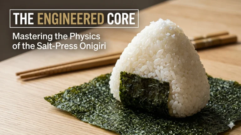 Onigiri – The Physics of the "Salt-Press" Rice Ball