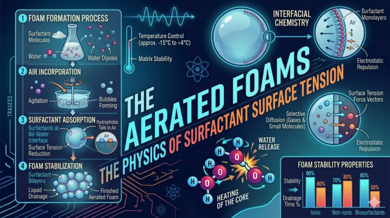 Aerated Foams – The Physics of Surfactant Surface Tension 