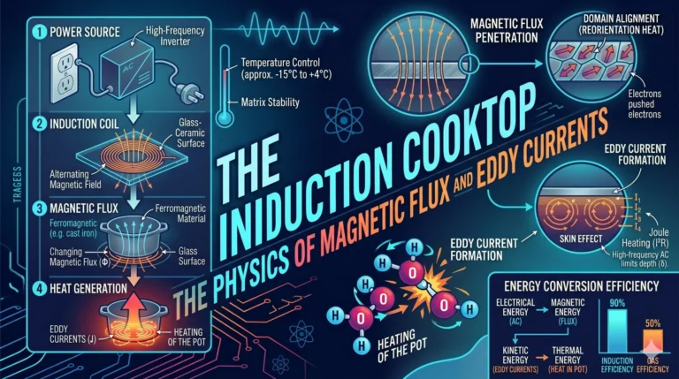 We move from the electromagnetic fields of induction to the biopolymer gelation of Spherification. Popularized by the modernist kitchen of Ferran Adrià, this technique allows a chef to encapsulate a liquid inside a thin, transparent gel membrane that "pops" upon consumption. It is a study in ion-exchange cross-linking, where the physical state of a liquid is manipulated by triggering a rapid phase change at the molecular surface.To master spherification, one must understand the relationship between polysaccharide chains and divalent cation bridging.Part 1: Sodium Alginate – The Linear PolysaccharideThe core material used in spherification is Sodium Alginate, a natural polymer extracted from brown seaweed.Molecular Structure: Alginate consists of long, linear chains of carbohydrate molecules. In its sodium form, these chains repel each other, allowing the alginate to dissolve into a liquid and flow freely.The "Liquid State": At this stage, the liquid is viscous but has no structural integrity. It behaves like a thick syrup.Part 2: Ion Exchange – The Calcium TriggerThe transformation from liquid to gel occurs when the alginate comes into contact with Calcium ions ($Ca^{2+}$).Divalent Bridging: Unlike sodium ($Na^{+}$), which has a single positive charge, calcium is a divalent cation with two positive charges. This allows a single calcium ion to act as a "bridge" between two different alginate chains.The "Egg Box" Model: As calcium ions displace the sodium ions, they pull the alginate chains together into a tight, three-dimensional grid. This structure is known as the "egg box" model, resulting in a solid, elastic hydrogel membrane.Part 3: Basic vs. Reverse Spherification – Managing the DiffusionDepending on where the calcium and alginate are placed, the chef can control the membrane growth.Basic Spherification: The alginate is added to the flavored liquid and dropped into a calcium bath. The membrane grows inward. This is ideal for small "caviar" pearls, but the gelation continues until the entire sphere becomes a solid jelly ball.Reverse Spherification: The calcium is added to the flavored liquid (or is naturally present, like in dairy) and dropped into an alginate bath. The membrane grows outward. Because the alginate cannot penetrate the already-formed gel, the center remains liquid indefinitely. This is the gold standard for large "spheres" or "ravioli."Conclusion: The Engineering of EncapsulationSpherification proves that texture can be a boundary layer. By leveraging the specific reactive properties of seaweed polymers and calcium ions, the chef creates a vessel out of the ingredient itself. It is the physics of surface-level gelation—a way to package flavor in a fragile, temporary architecture.